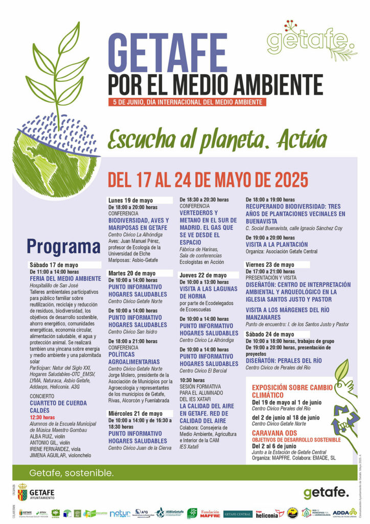Texto Alternativo: ‘Escucha al Planeta. Actúa’ para celebrar la Semana del Medio Ambiente