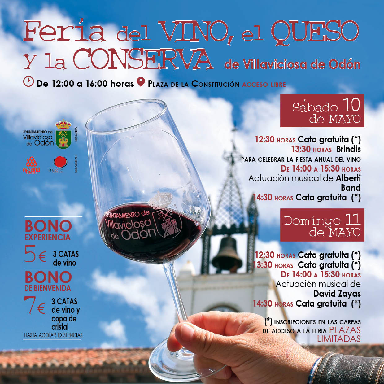 Texto Alternativo: Villaviciosa de Odón celebrará este fin de semana su II Feria del Vino, del Queso y la Conserva