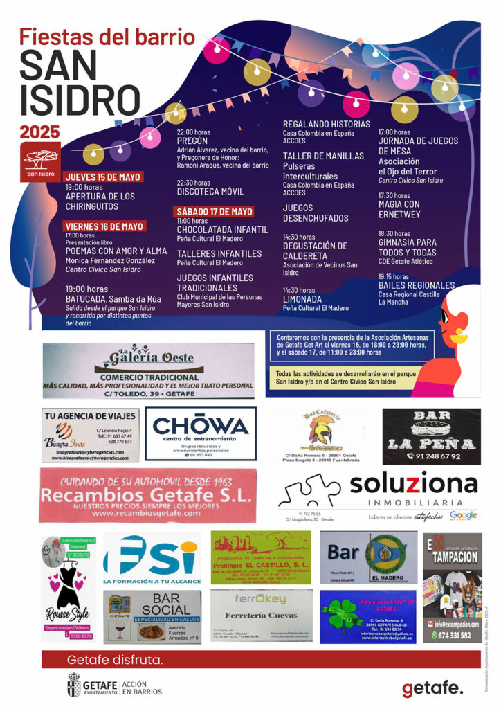Texto Alternativo: El barrio de San Isidro celebra sus fiestas del 16 al 18 de mayo