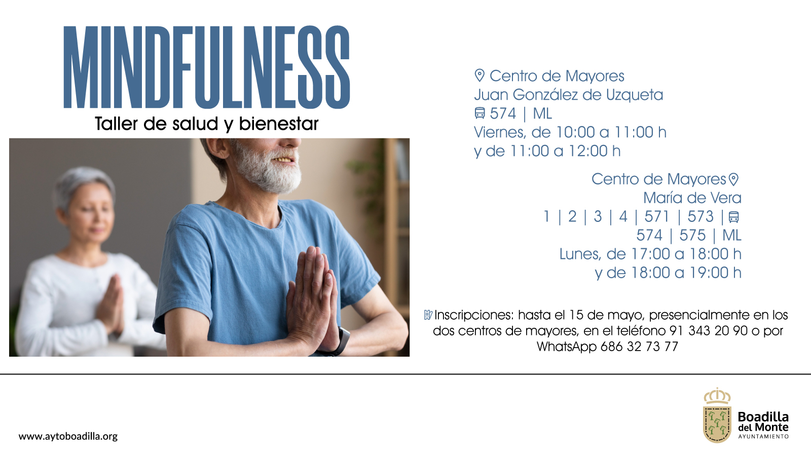 Texto Alternativo: El Ayuntamiento pone en marcha dos actividades para promover la salud y el bienestar de los mayores