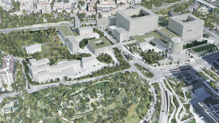 Texto Alternativo: La Comunidad de Madrid arranca las primeras obras de la Ciudad de la Salud: la Unidad de Protonterapia y el edificio industrial