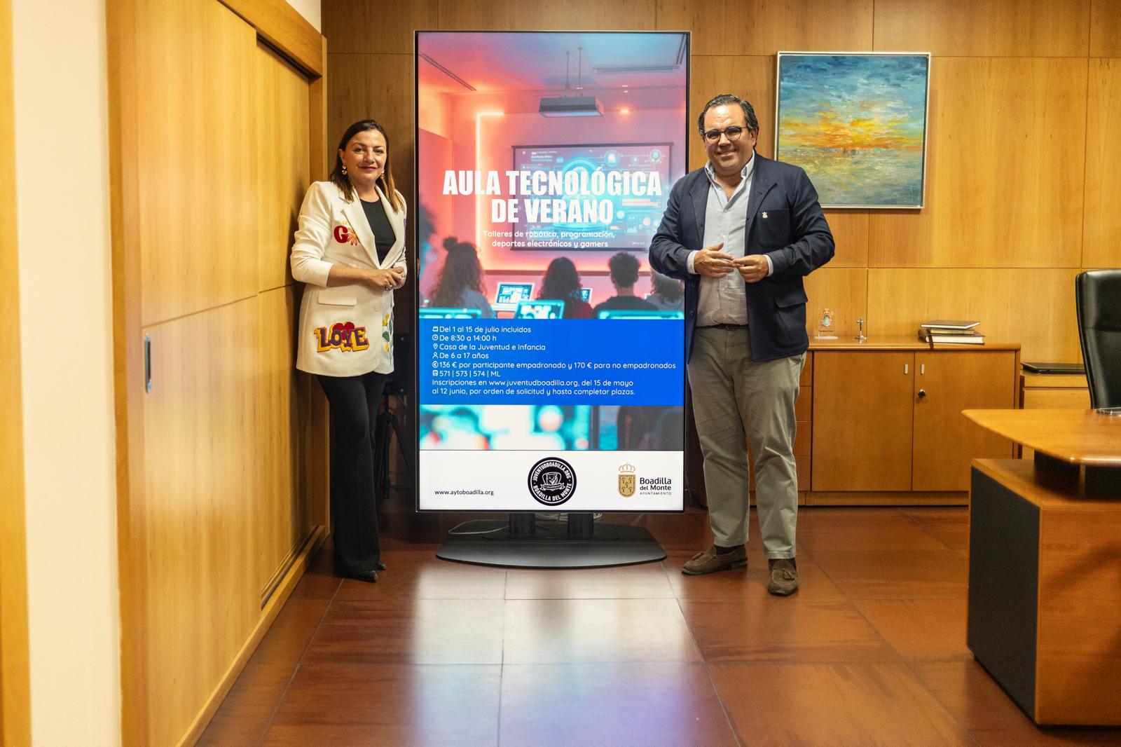 Texto Alternativo: El Ayuntamiento ofrece del 1 al 15 de julio un Aula Tecnológica, destinada a niños y jóvenes de 6 a 17 años