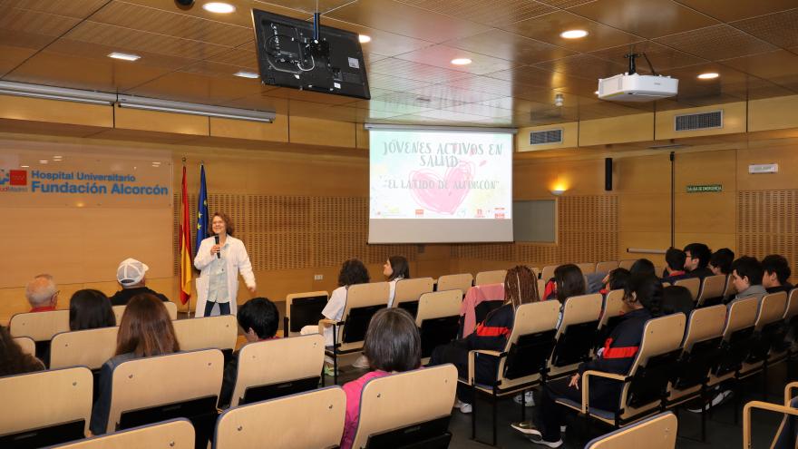 Texto Alternativo: El Hospital público Fundación Alcorcón acoge la entrega de premios del programa de promoción de salud cardiovascular 'El latido de Alcorcón'