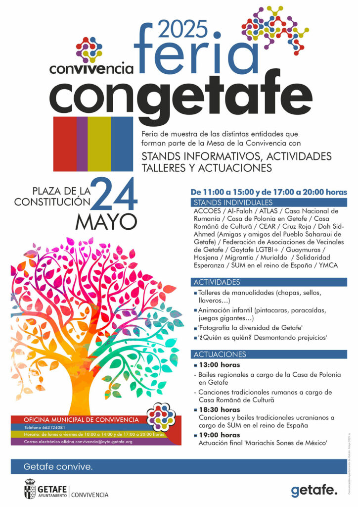 Texto Alternativo: ‘CONGetafe’ celebra su cuarta feria por la convivencia y la diversidad