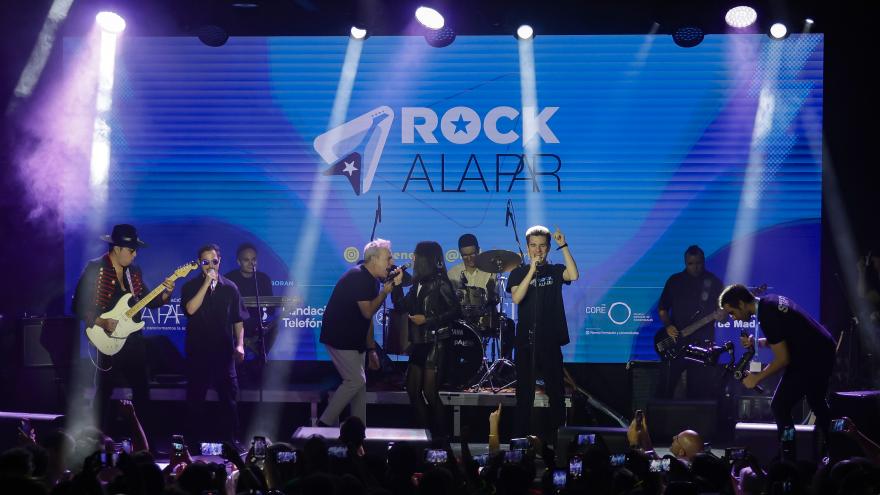 Texto Alternativo: La Comunidad de Madrid, en el concierto del grupo Rock A LA PAR celebrado el Movistar Arena