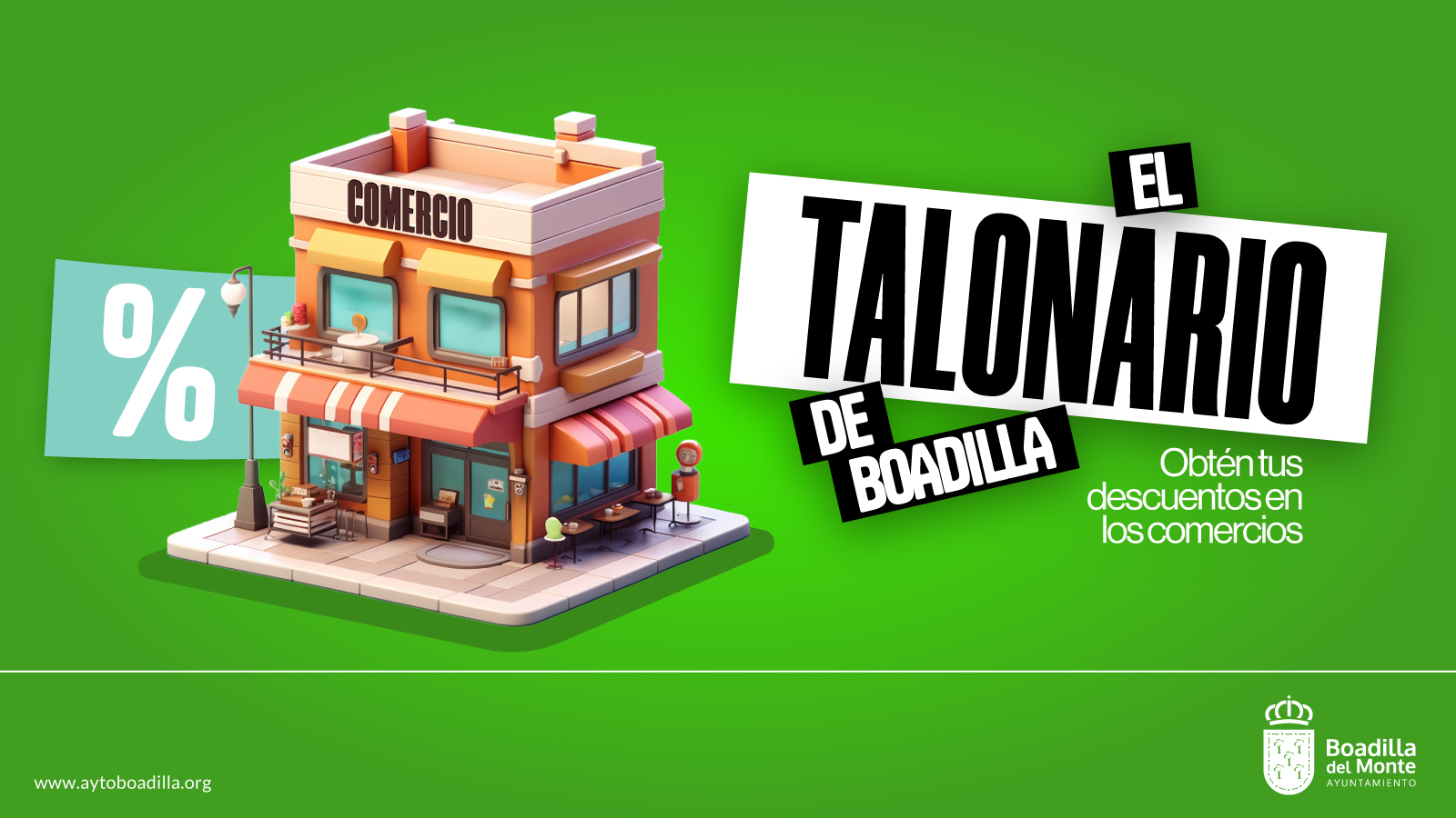 Texto Alternativo: El Talonario de Boadilla ofrece descuentos exclusivos en 150 comercios locales