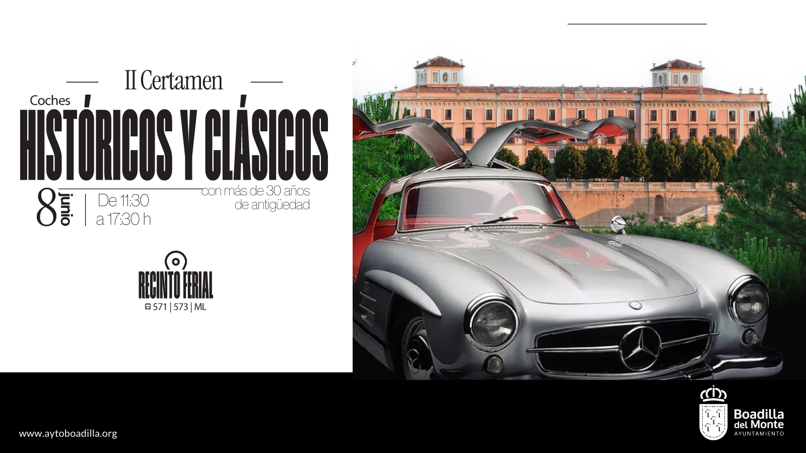 Texto Alternativo: Coches de época, históricos y clásicos se expondrán enBoadilla el próximo fin de semana