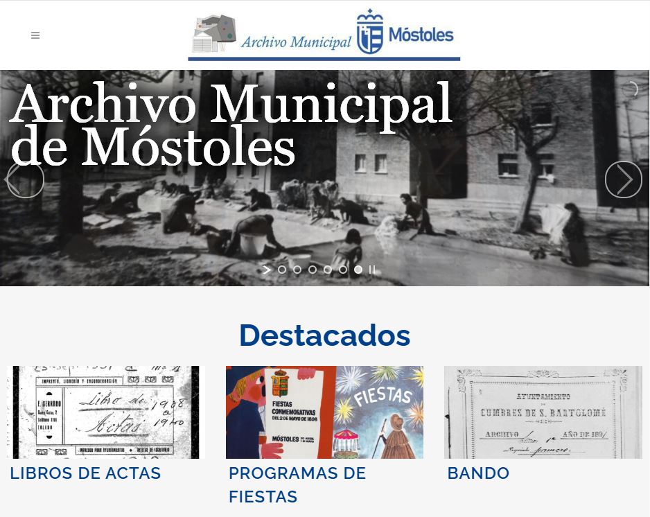 Texto Alternativo: Móstoles presenta el nuevo Portal del Archivo Municipal coincidiendo con el Día Internacional de los Archivos