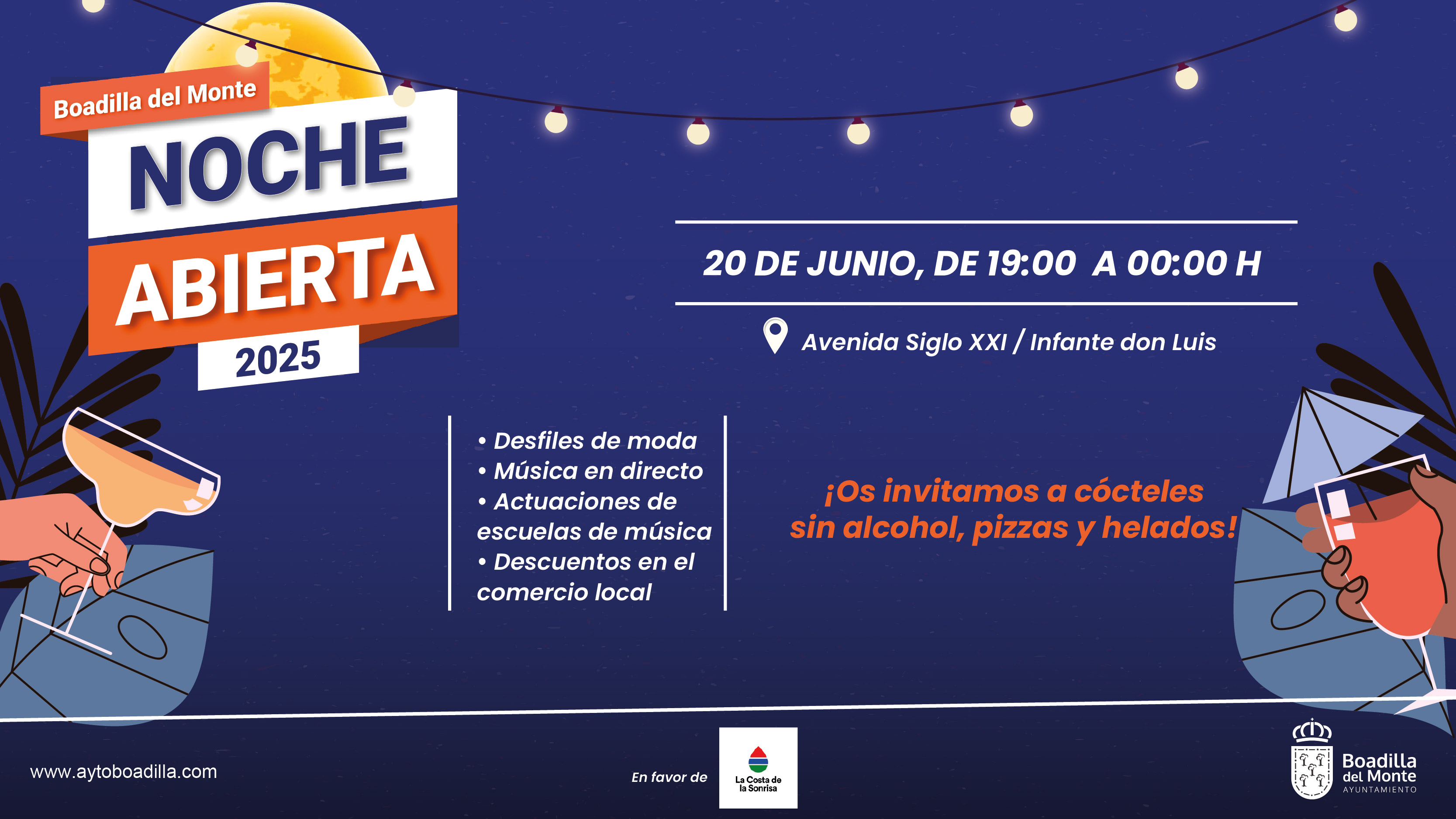 Texto Alternativo: La Noche Abierta se celebrará este viernes para potenciar el comercio local, con música, gastronomía y solidaridad