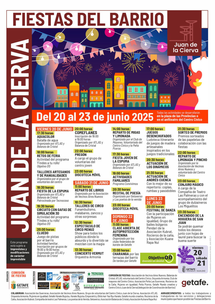 Texto Alternativo: Juan de la Cierva y La Alhóndiga cogen el testigo de las Fiestas de Getafe