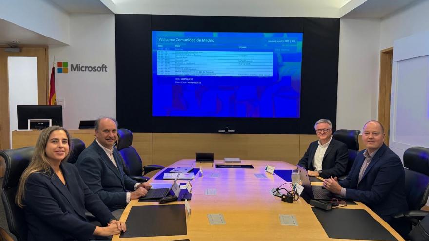 Texto Alternativo: La Comunidad de Madrid refuerza en Washington su alianza con Microsoft para aplicar soluciones de IA y ciberseguridad en la Administración