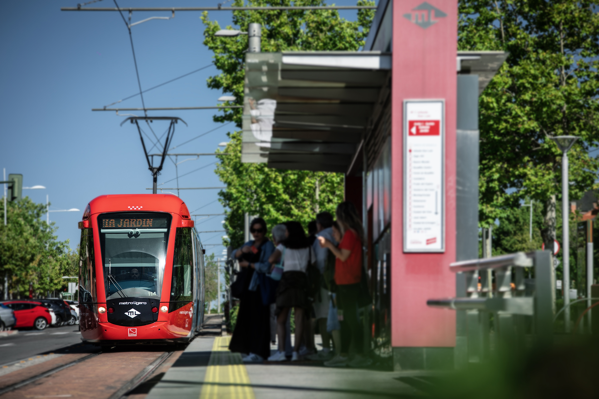 Texto Alternativo: Metro Ligero cumple 18 años de servicio en Boadilla incrementando cada año el número de usuarios