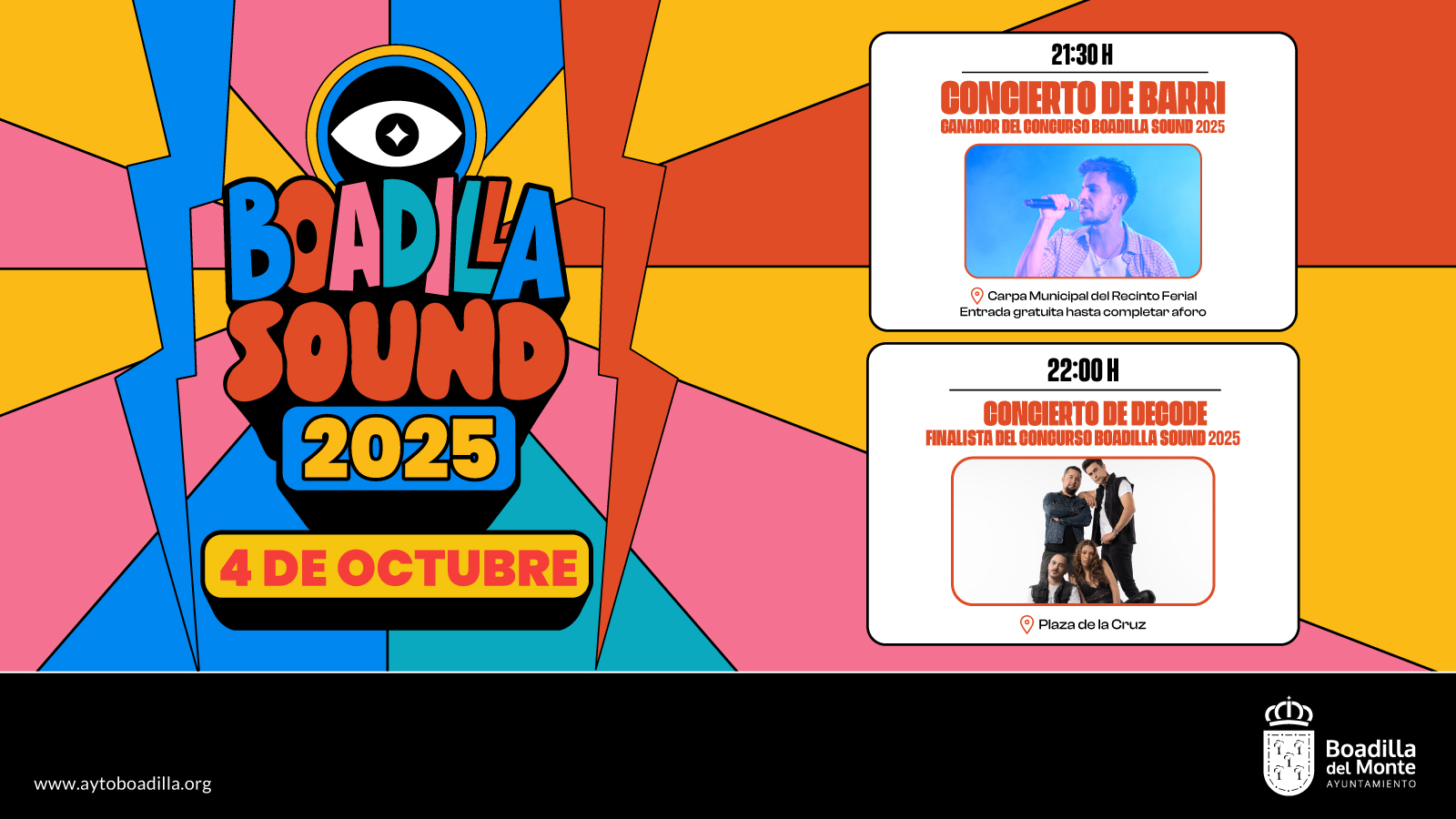 Texto Alternativo: Barri y Decode, ganador y finalista del II Concurso Boadilla Sound