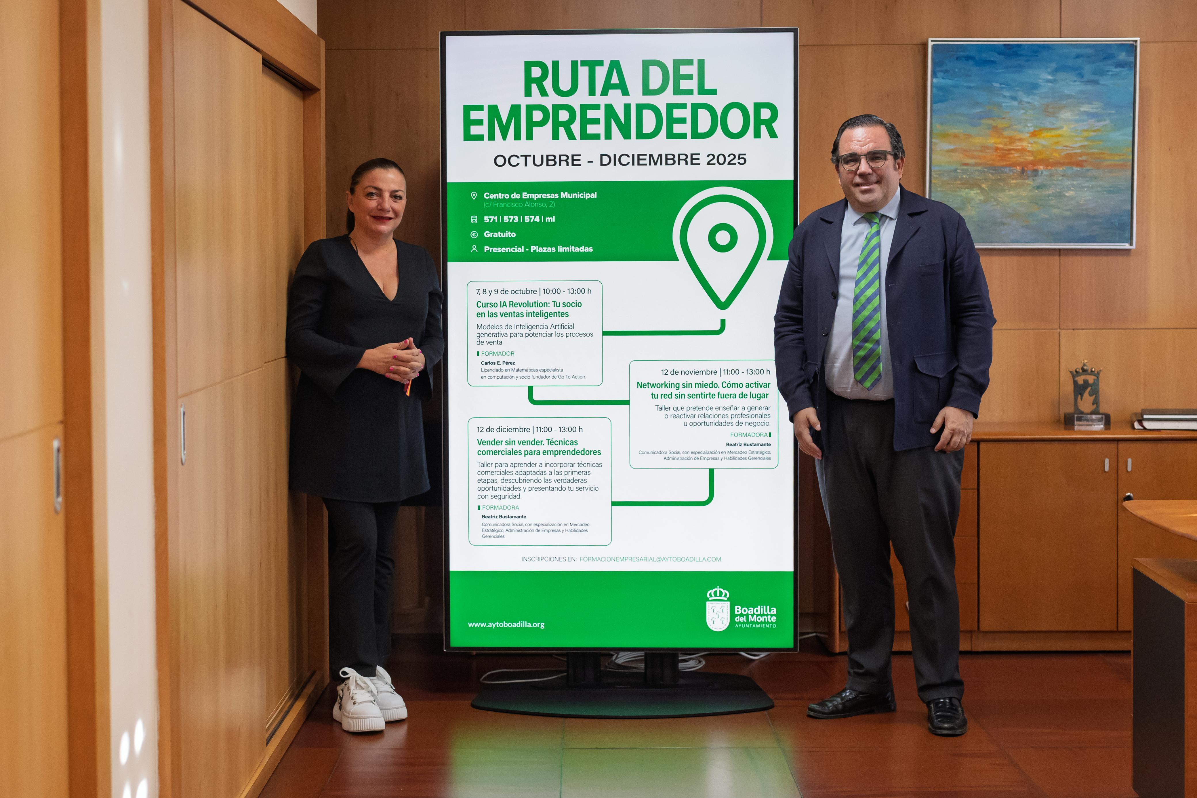 Texto Alternativo: La Ruta del Emprendedor ofrecerá tres acciones formativas gratuitas durante este trimestre