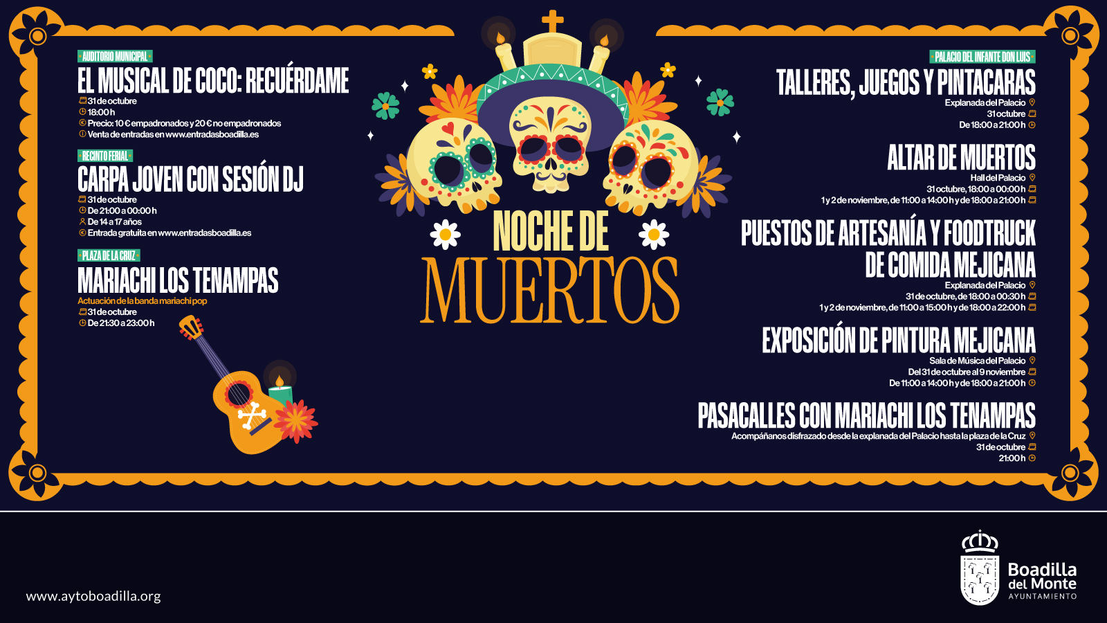 Texto Alternativo: Boadilla propone una Noche de Muertos con actividades para toda la familia