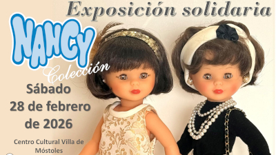 Texto Alternativo: Móstoles acoge una nueva exposición solidaria de muñecas Nancy a beneficio de la investigación contra el cáncer infantil