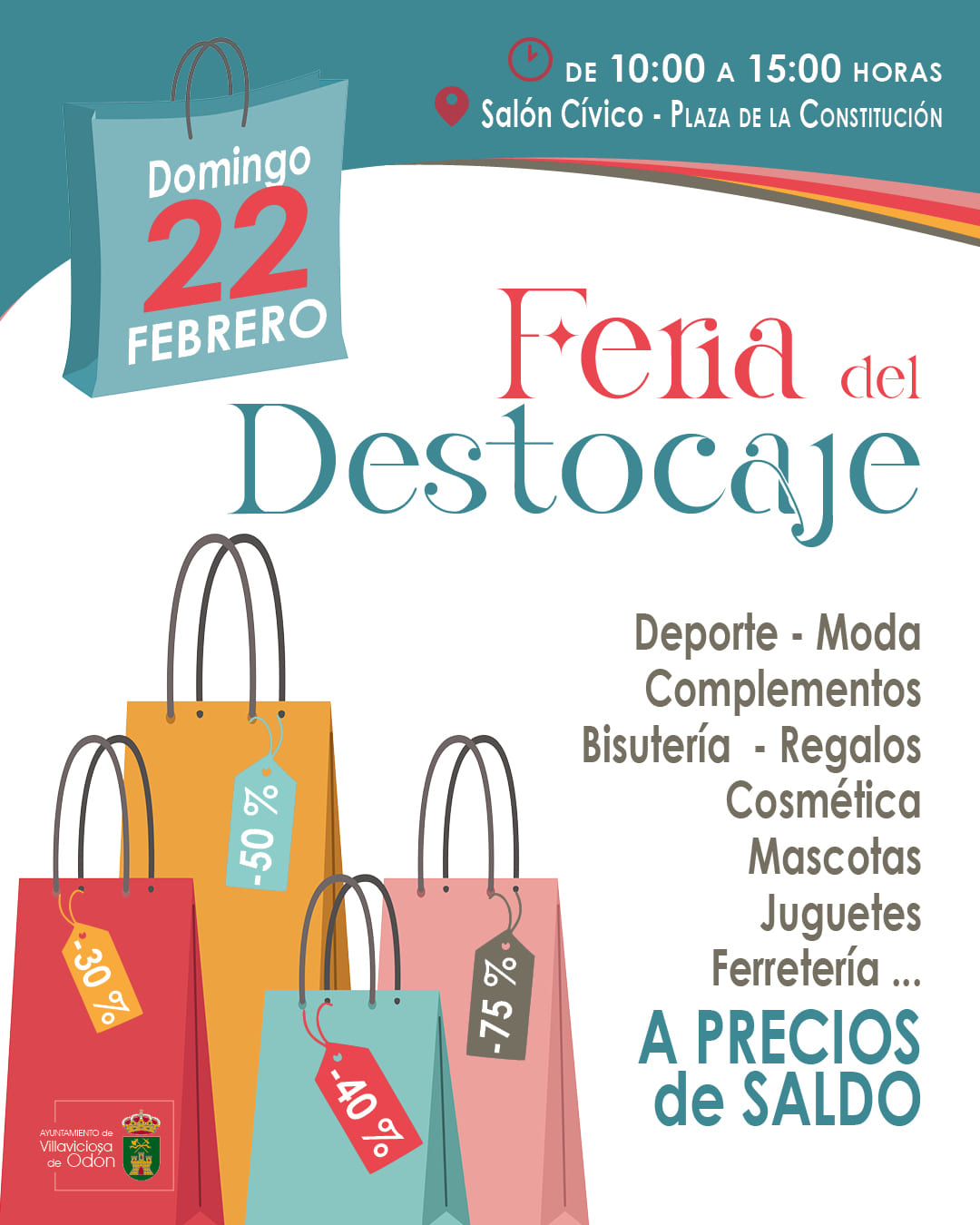 Texto Alternativo: Este domingo Villaviciosa de Odón celebra su II Feria del Destocaje