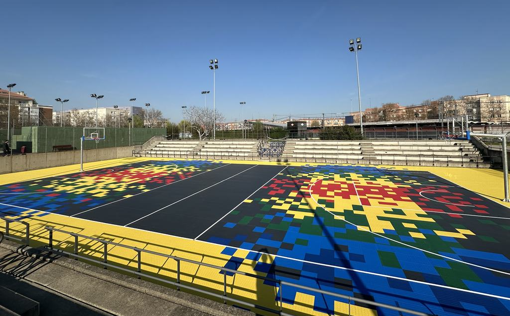 Texto Alternativo: El Ayuntamiento de Leganés renueva las pistas deportivas exteriores del Julián Montero, La Cantera, Olimpia y Nuevo Carrascal